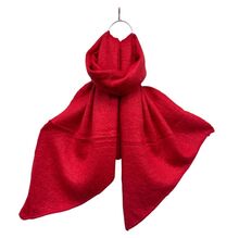 Écharpe chaude unie douce en viscose laine avec un effet pointé - 12 pièces