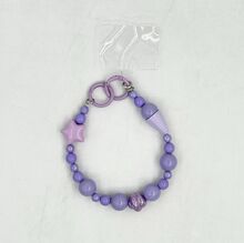 Dragonne de téléphone en perles avec breloques étoile et cornet de glace