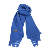 Écharpe laine et cachemire avec des bords frangés