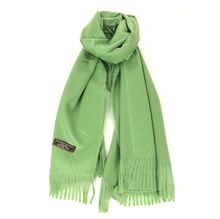 Écharpe laine et cachemire avec des bords frangés