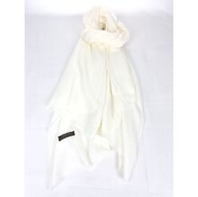 Écharpe unie légère en laine mélangée avec cachemire