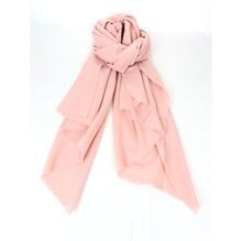 Écharpe unie légère en laine mélangée avec cachemire