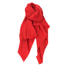 Écharpe unie légère en laine mélangée avec cachemire