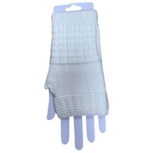 Gants mitaines longues sans doigts en maille tricotée douce - 3 pcs