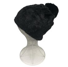 Bonnet en fausse fourrure ultra douce avec grand pompon - 3 pcs