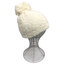 Bonnet en fausse fourrure ultra douce avec grand pompon - 12 pcs