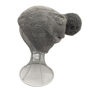 Bonnet en fausse fourrure ultra douce avec grand pompon - 12 pcs