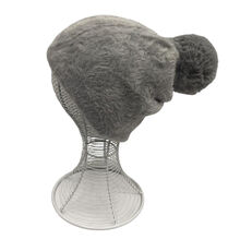 Bonnet en fausse fourrure ultra douce avec grand pompon - 12 pcs