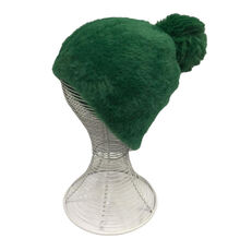 Bonnet en fausse fourrure ultra douce avec grand pompon - 12 pcs