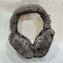 Cache-oreilles grand modèle en fausse fourrure à poils bicolores