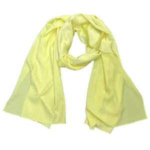 Écharpe satinée unie rectangulaire en tissu de viscose et soie