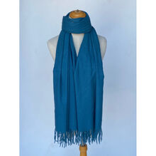 Écharpe douce unie à franges toucher cachemire