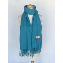 Écharpe douce unie à franges toucher cachemire