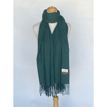 Écharpe douce unie à franges toucher cachemire