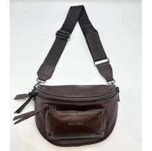 Sac banane similicuir souple Regina Schrecker à multipoches zippées