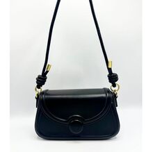 Sac à main zippé avec rabat aimanté à anse courte et bandoulière amovible