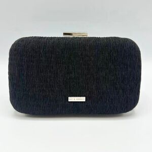 Minaudière Baci & Abbraci en tissu plissé texturé et chaînette amovible