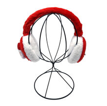 Cache-oreilles fausse fourrure à décoration de Père Noël et flocon de neige