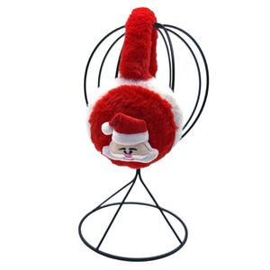 Cache-oreilles fausse fourrure à décoration de Père Noël et flocon de neige
