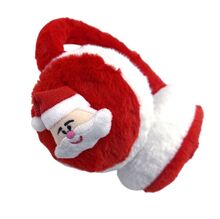 Cache-oreilles fausse fourrure à décoration de Père Noël et flocon de neige