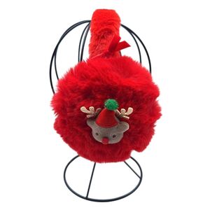 Cache-oreilles fausse fourrure douce orné de décorations de Noël