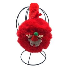 Cache-oreilles fausse fourrure douce orné de décorations de Noël