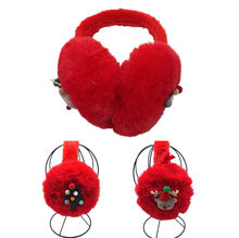 Cache-oreilles fausse fourrure douce orné de décorations de Noël