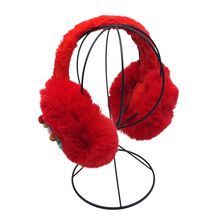 Cache-oreilles fausse fourrure douce orné de décorations de Noël