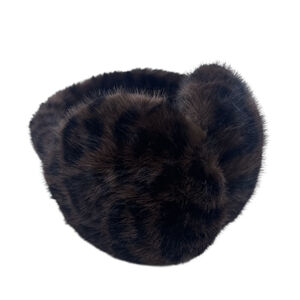 Cache-oreilles en peluche effet fourrure au motif léopard stylé