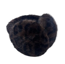 Cache-oreilles en peluche effet fourrure au motif léopard stylé