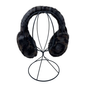 Cache-oreilles en peluche effet fourrure au motif léopard stylé