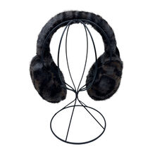 Cache-oreilles en peluche effet fourrure au motif léopard stylé