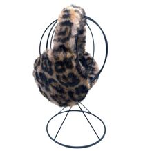 Cache-oreilles en peluche effet fourrure au motif léopard stylé