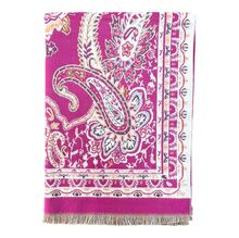 Écharpe avec motif Paisley cachemire bordure décorative de franges
