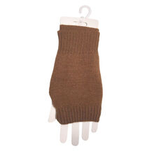 Gants mitaines sans doigts tricotée en acrylique uni - 12 pièces