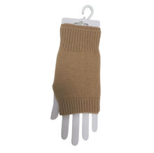 Gants mitaines sans doigts tricotée en acrylique uni - 12 pièces