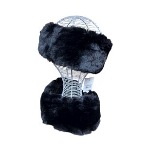 Bandeau & tour de cou 2 en 1 conçu en fausse fourrure - 3 pièces