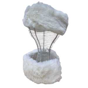 Bandeau & tour de cou 2 en 1 conçu en fausse fourrure - 3 pièces