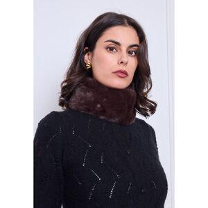 Bandeau & tour de cou 2 en 1 conçu en fausse fourrure - 3 pièces