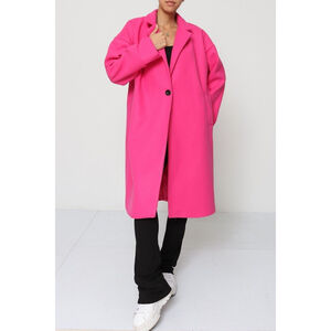 Manteau oversize mi-long avec des poches latérales pratiques