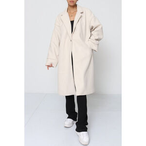 Manteau oversize mi-long avec des poches latérales pratiques