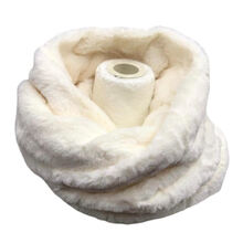 Snood croisé sur le devant en fausse fourrure - 3 pièces