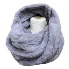 Snood croisé sur le devant en fausse fourrure - 3 pièces