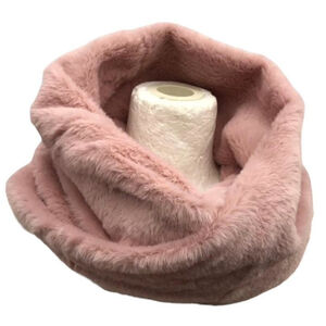 Snood croisé sur le devant en fausse fourrure - 3 pièces