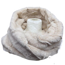 Snood croisé sur le devant en fausse fourrure - 3 pièces