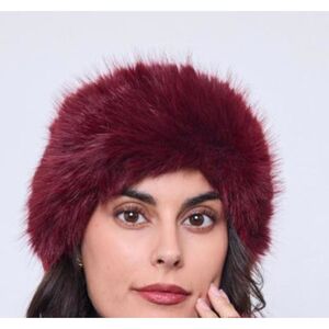 Bonnet 100% Acrylique en fausse fourrure luxueuse à poils longs - 3 pièces