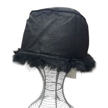 Bonnet 100% Acrylique en fausse fourrure luxueuse à poils longs - 3 pièces