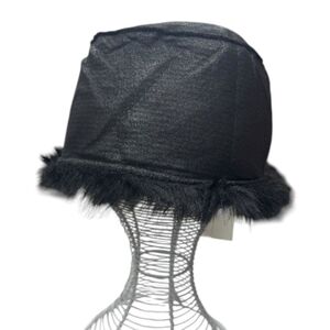 Bonnet 100% Acrylique en fausse fourrure luxueuse à poils longs - 12 pièces