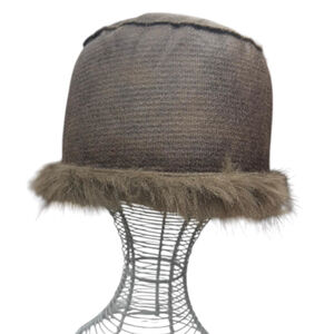 Bonnet 100% Acrylique en fausse fourrure luxueuse à poils longs - 12 pièces