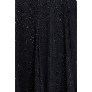 Robe de soirée sans manches à col V parsemée de paillettes scintillantes